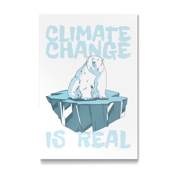 Galerie-Print "Climate Change is real - Eisbär" 30x20 cm artboxONE