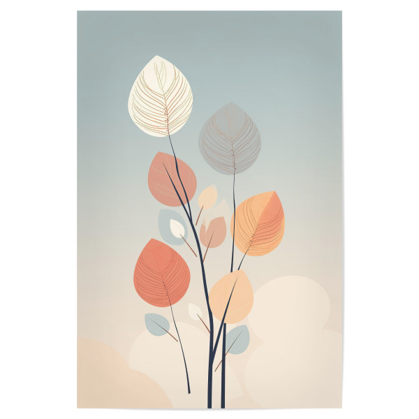 Poster "Minimalistische Zweige" artboxONE - Floral,Abstrakt