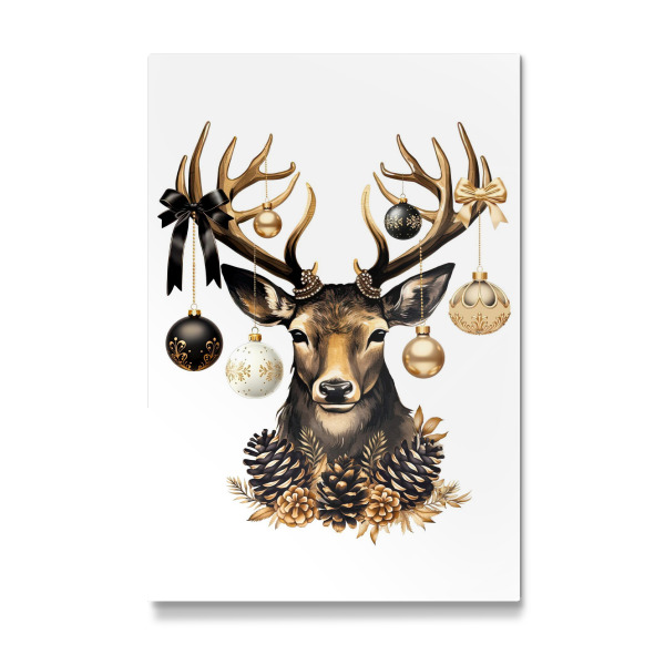 Galerie-Print "Winter-Hirsch-Kunst" 30x20 cm artboxONE