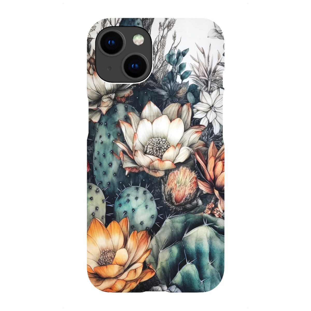 "Sukkulenten und Kakteen P"für iPhone - Premium-Case Handyhülle artboxONE