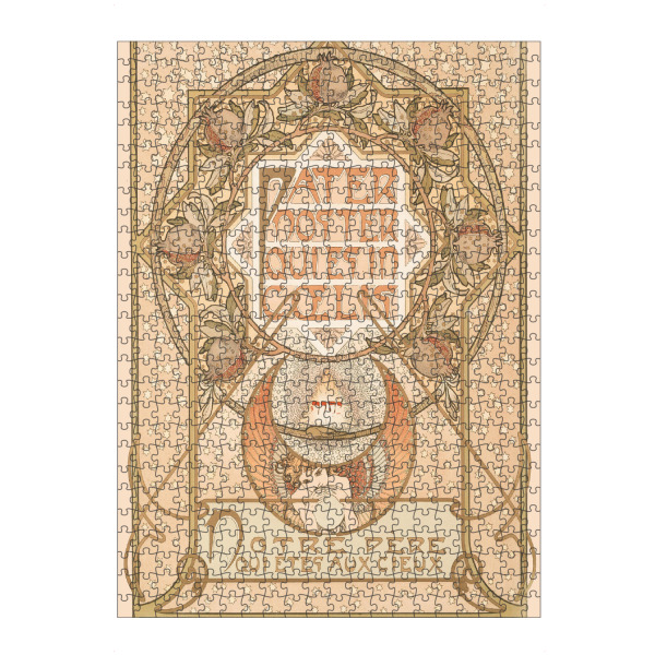 Puzzle Ravensburger "Mucha - Pater Noster" artboxONE - Floral,Abstrakt