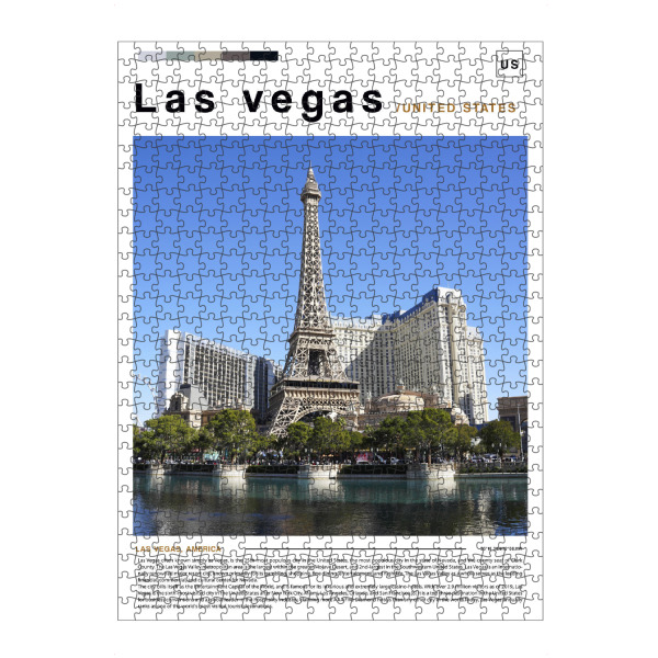 Puzzle Ravensburger "Zeitungscover aus Las Vegas" artboxONE - Städte,Architektur