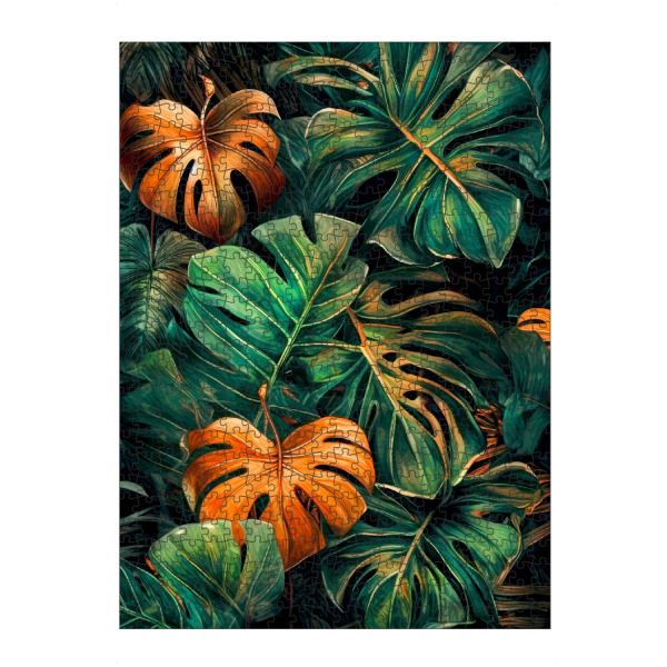 Puzzle Ravensburger "Blumenblätter Kunst H" artboxONE - Natur,Floral - Natur,Blumen,Blumen,Botanisch,Blätter,Blatt,Blumen - Bild natur