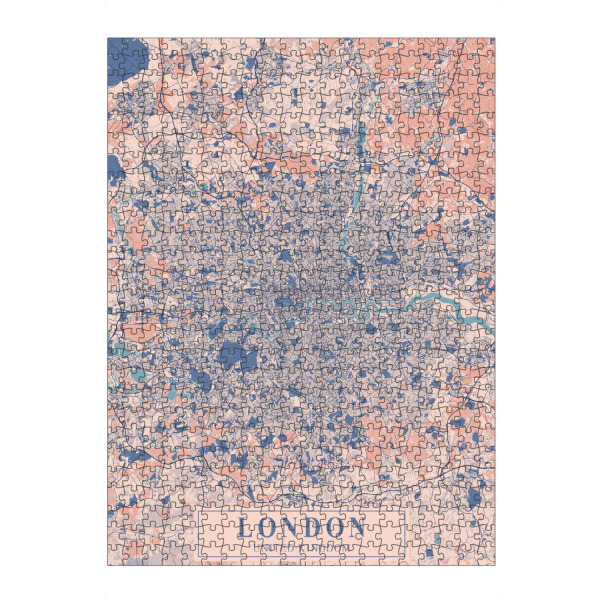 Puzzle Ravensburger "London City Plan" artboxONE - Städte / London,Kartografie