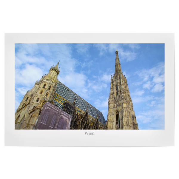 Poster 30x20 cm "Vienna Cathedral" artboxONE - Reise,Architektur,Städte / Wien