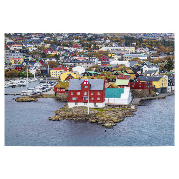 Poster 30x20 cm "Häuser in Tórshavn" artboxONE - Reise,Architektur,Reise / Strand und Meer,Reise / Länder