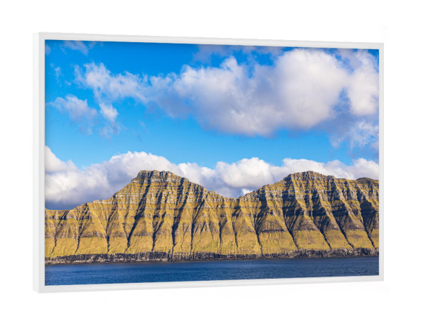 Poster mit weißem Rahmen "Atlantik, Felsen, Wolken" artboxONE - Natur,Reise,Reise / Strand und Meer,Reise / Länder