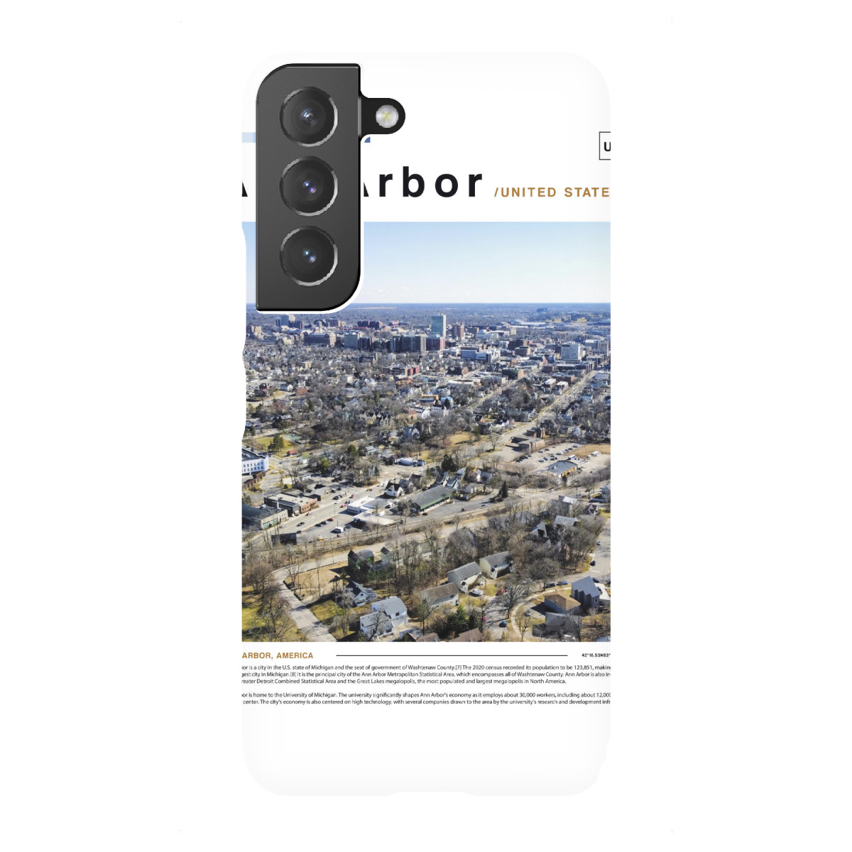 Samsung Galaxy "Cover der Zeitung Ann Arbor" Premium-Case Handyhülle artboxONE