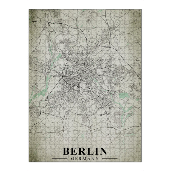 Puzzle Ravensburger "Berlin Vintage CityMap" artboxONE - Städte / Berlin,Kartografie