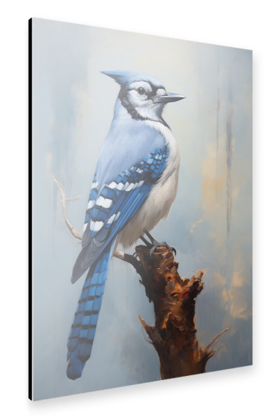 Alu-Dibond "Blue Jay-Porträt" 30x20 cm artboxONE