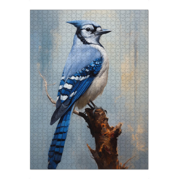 Puzzle Ravensburger "Blue Jay-Porträt" artboxONE - Natur,Tiere