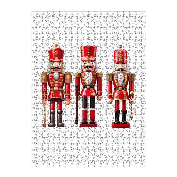 Puzzle Ravensburger "Drei rote Weihnachtsnussknacker" artboxONE - Abstrakt,Menschen,Fashion,Weihnachten,Festivals
