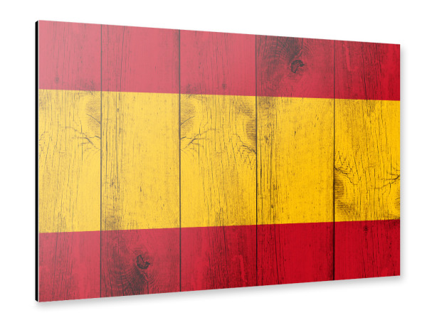 Alu-Dibond "España Vintage Flag" 30x20 cm artboxONE