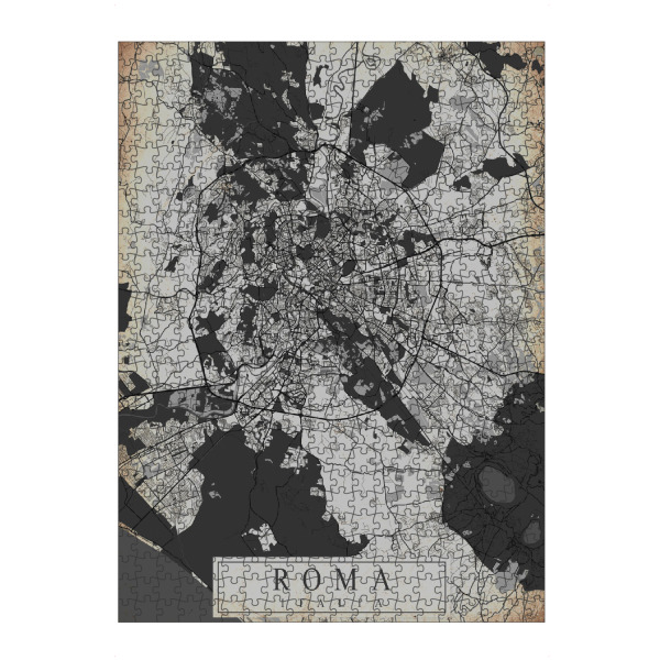 Puzzle Ravensburger "Rom Vintage Stadtplan" artboxONE - Städte / Rom,Kartografie