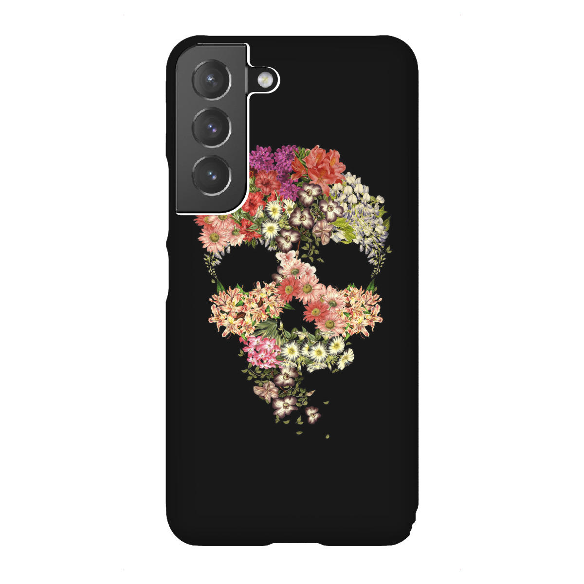 Samsung Galaxy "Totenkopf-Blumenverfall" Premium-Case Handyhülle artboxONE