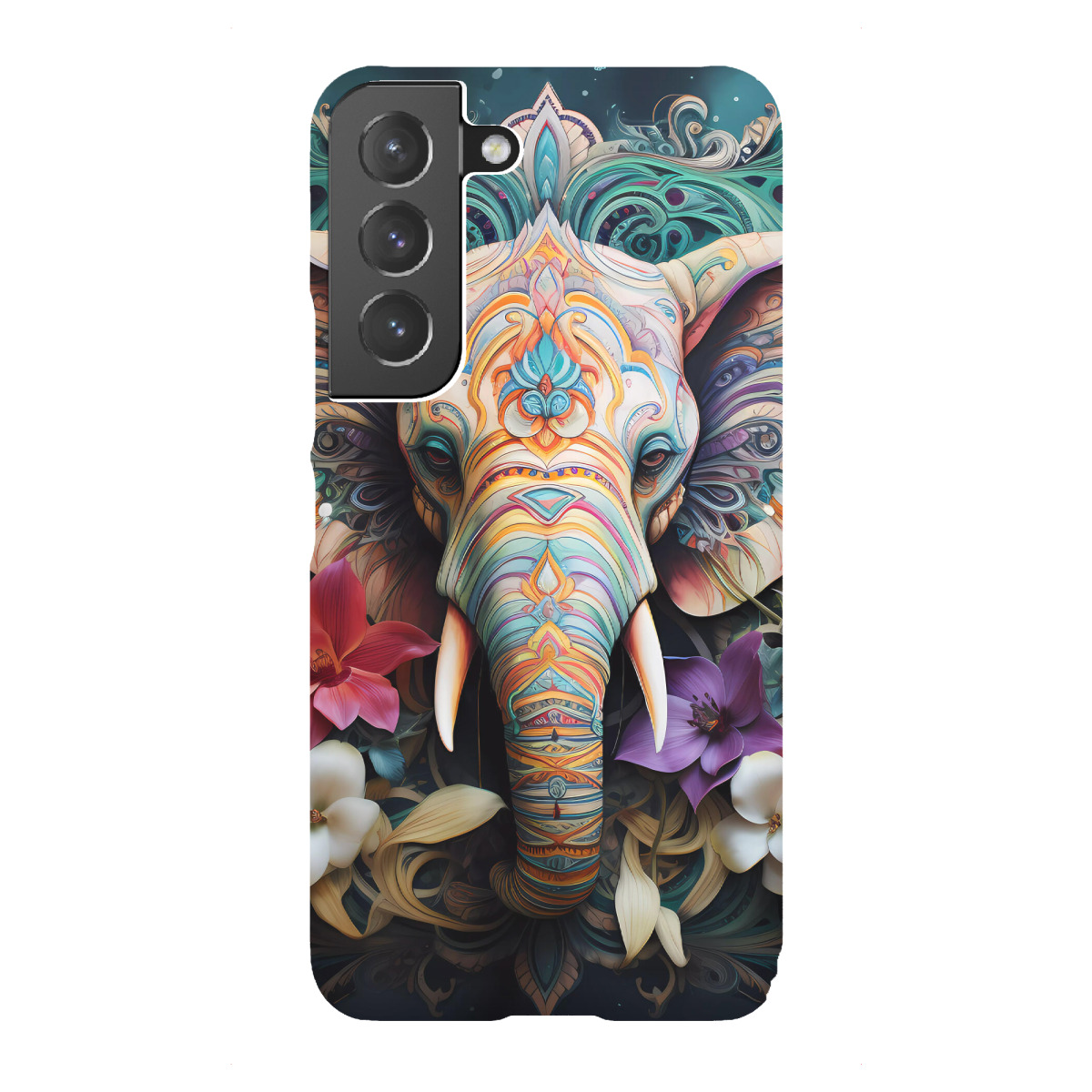 "Mandala floraler Elefant"für Samsung Galaxy - Premium-Case Handyhülle artboxONE