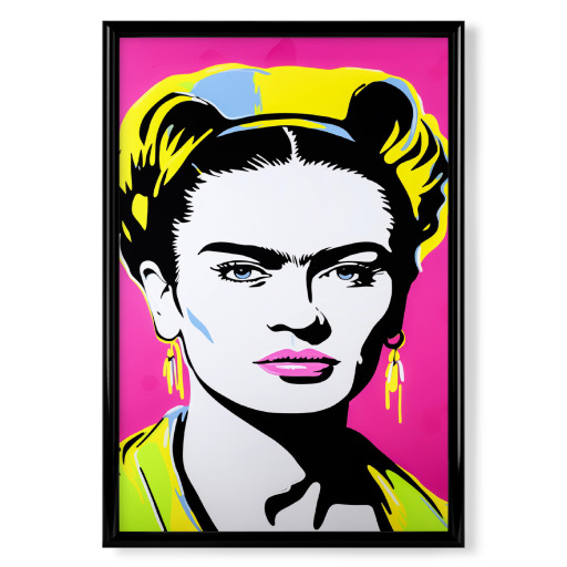 Frida pink Selbstporträt