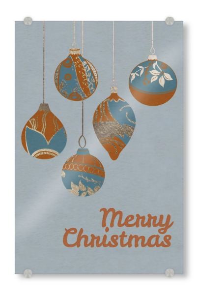 Acrylglasbild "Frohe Weihnachtsdekorationen" artboxONE - Abstrakt,Weihnachten