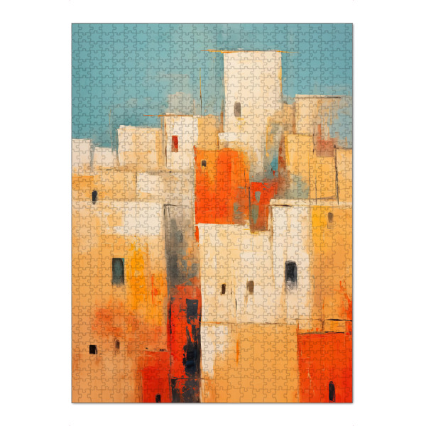 Puzzle Ravensburger "Acryl-Wüstenstadt" artboxONE - Reise,Abstrakt,Architektur