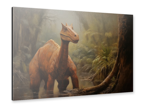 Alu-Dibond "Parasaurolophus-Gemälde" 30x20 cm artboxONE