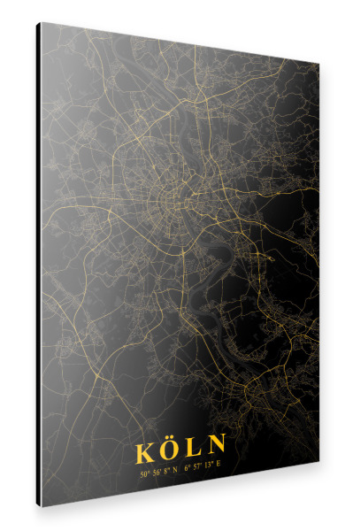 Alu-Dibond "Kölner Stadt" 30x20 cm artboxONE