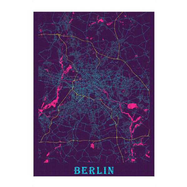 Puzzle Ravensburger "Stadt Berlin Karte" artboxONE - Städte / Berlin,Kartografie