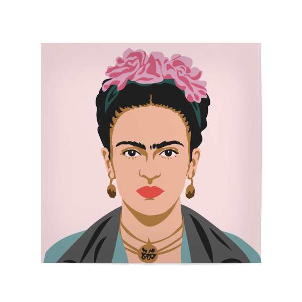 Poster 20x20 cm "Frida kahlo vector" artboxONE - Menschen