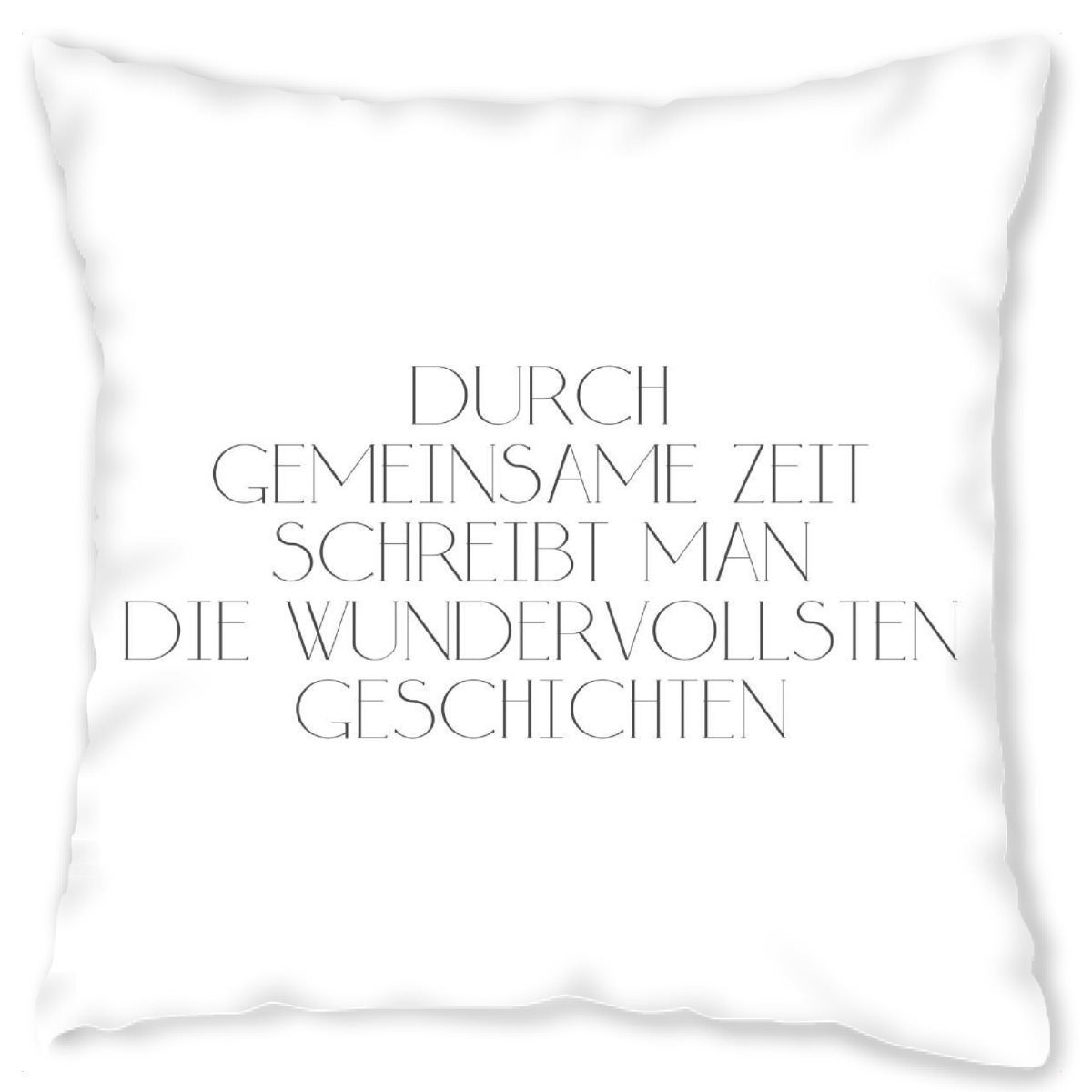 Design-Kissen "Wundervollsten Geschichten" artboxONE - Typografie,Menschen,Schwarzweiߟ,Liebe