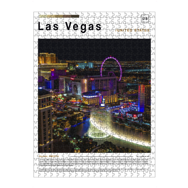 Puzzle Ravensburger "Las Vegas Zeitungscover-b" artboxONE - Städte,Architektur