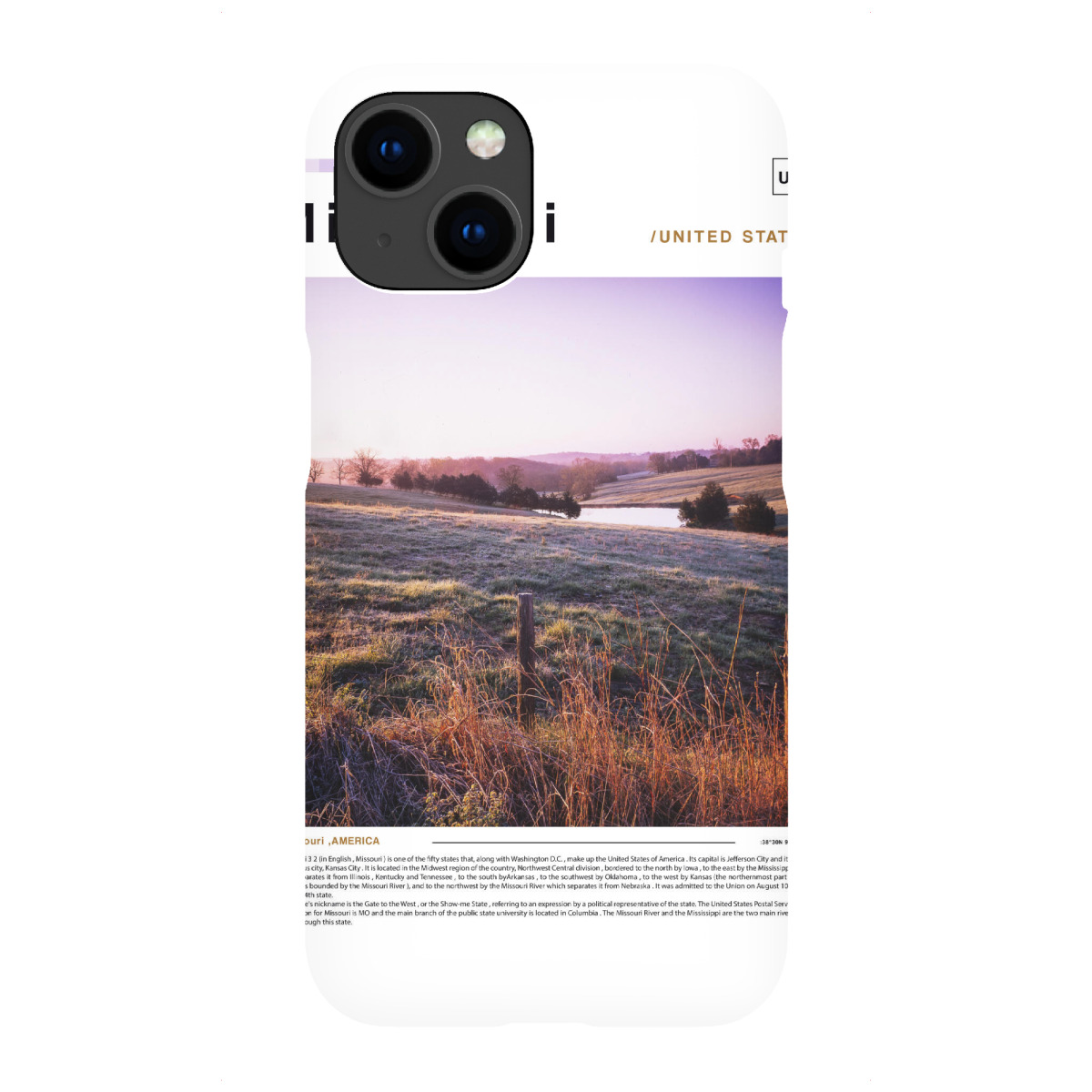 "Cover einer Zeitung aus Missouri"für iPhone - Premium-Case Handyhülle artboxONE