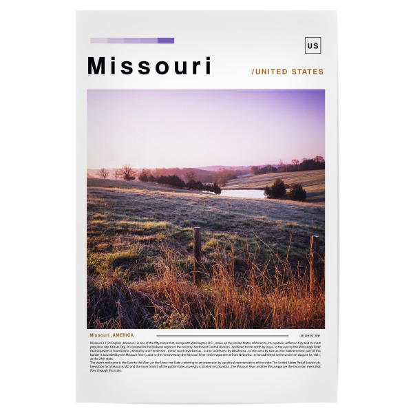 Poster 30x20 cm "Cover einer Zeitung aus Missouri" artboxONE - Städte,Architektur