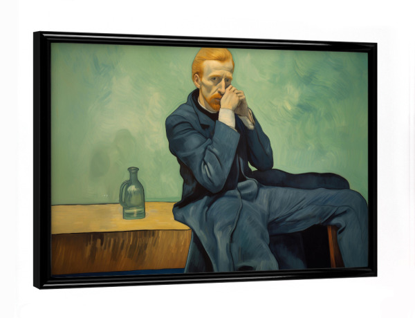 Poster mit schwarzem Rahmen "Van Gogh Selbstportrait" artboxONE - Abstrakt,Menschen,Geometrie