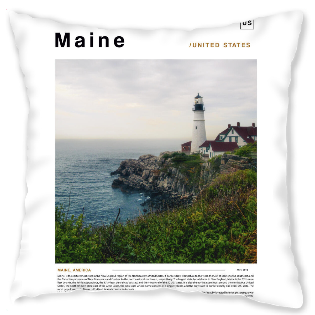Design-Kissen "Cover der Maine-Zeitung" artboxONE - Stߤdte,Architektur