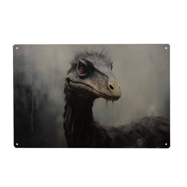 Holzbild "Therizinosaurus-Gemälde" artboxONE - Natur,Tiere - Kunst,Groß,Leinwand,Dino,Dinosaurier,öl,Farbe,Gemälde,Rex,Therizinosaurus
