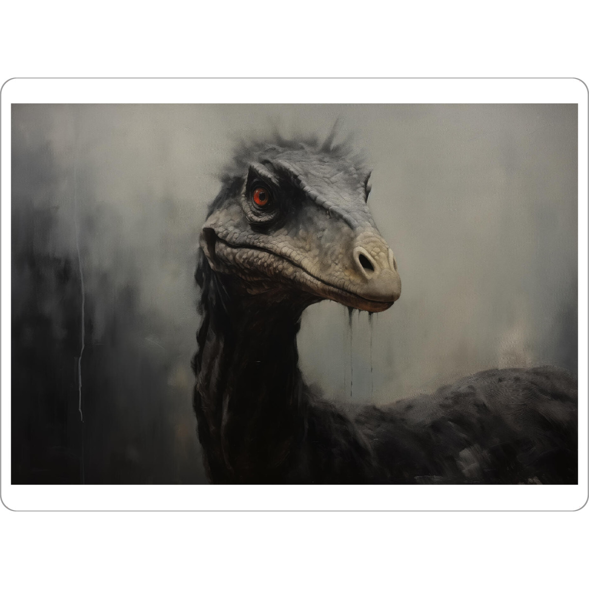 Tischset "Therizinosaurus-Gemälde" artboxONE - Natur,Tiere - Kunst,Groß,Leinwand,Dino,Dinosaurier,öl,Farbe,Gemälde,Rex,Therizinosaurus - Bild kunst