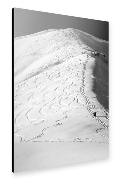 Alu-Dibond "In den Bergen wandern" 30x20 cm artboxONE