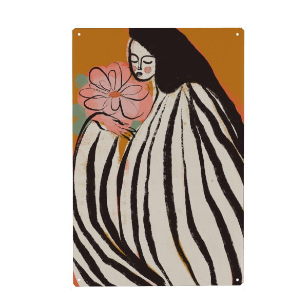 Metall Poster "Ein stiller Moment" artboxONE - Floral,Abstrakt,Für Mama