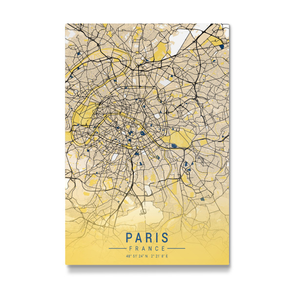 Galerie-Print "Paris Design Stadtplan" 30x20 cm artboxONE