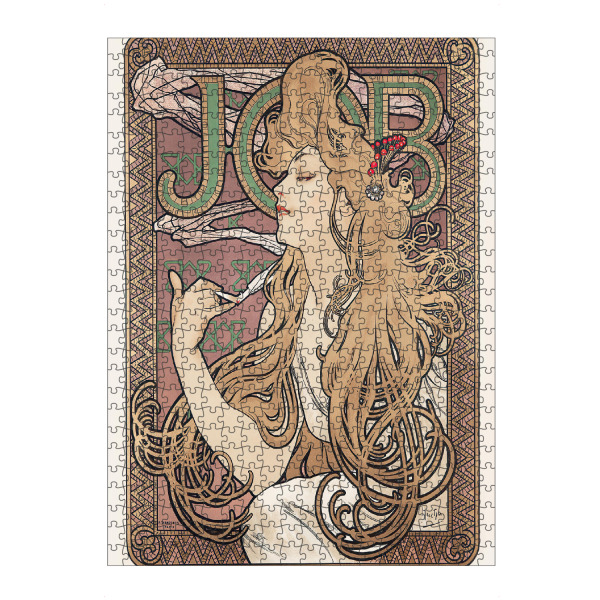 artboxONE Puzzle "Mucha - Job" artboxONE - Floral,Menschen