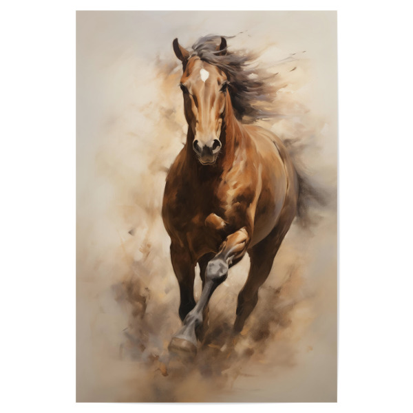 Poster "Arabisches Pferdegemälde" artboxONE - Natur,Tiere - Tier,Arabische,Kunst,Leinwand,Pferd,Impressionistisch,Natur,öl,Gemälde,Tierwelt