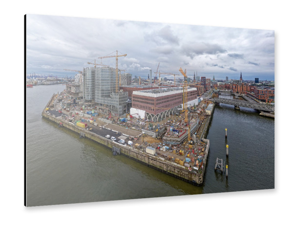 Alu-Dibond "Hamburg-Überseequartier;2023 Nov" 30x20 cm artboxONE