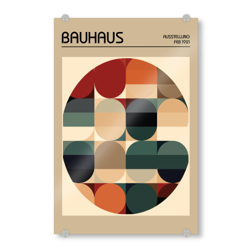 Bauhaus-Retro-Grafik