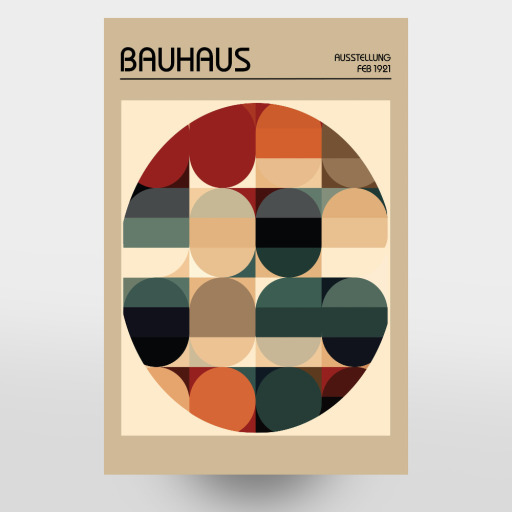 Bauhaus-Retro-Grafik