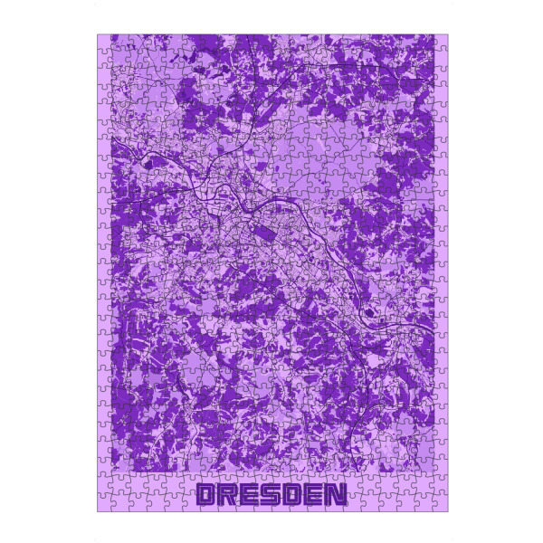 Puzzle Ravensburger "Dresden als Stadtplan" artboxONE - Städte / Dresden,Kartografie