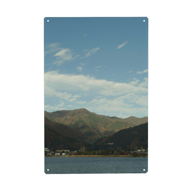 Holzbild "See im Herbst" artboxONE - Natur,Reise - See,Berg,Nature