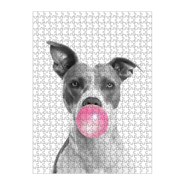 artboxONE Puzzle "Lustiger Hund" artboxONE - Tiere,Lustig - Lustiger hund,Hund,Hunde,Welpe,Tier,Tiere,Haustier,Hundeporträt - Bild lustiger hund