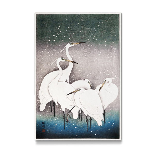 Galerie-Print "Koson - Gruppe von Reihern" 30x20 cm artboxONE