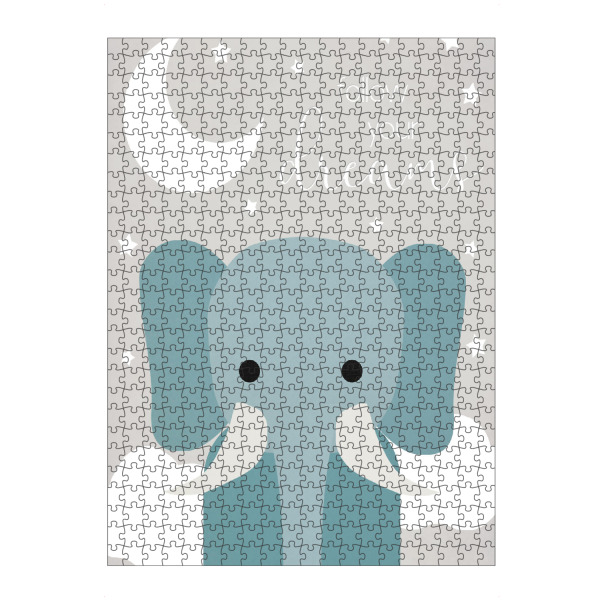 Puzzle Ravensburger "Träume Elefant" artboxONE - Typografie,Für Kinder,Tiere - Sterne,Mond,Elefant,Träume,Kinder,Kinder - Bild sterne