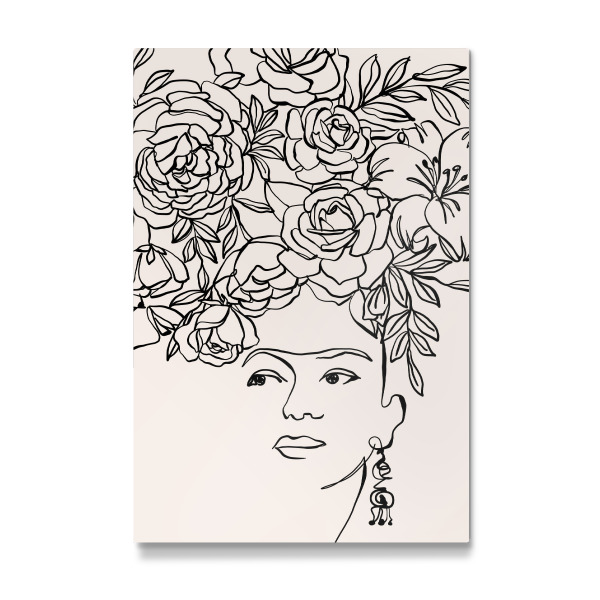 Galerie-Print "Floral Woman Line Drawing" 30x20 cm artboxONE