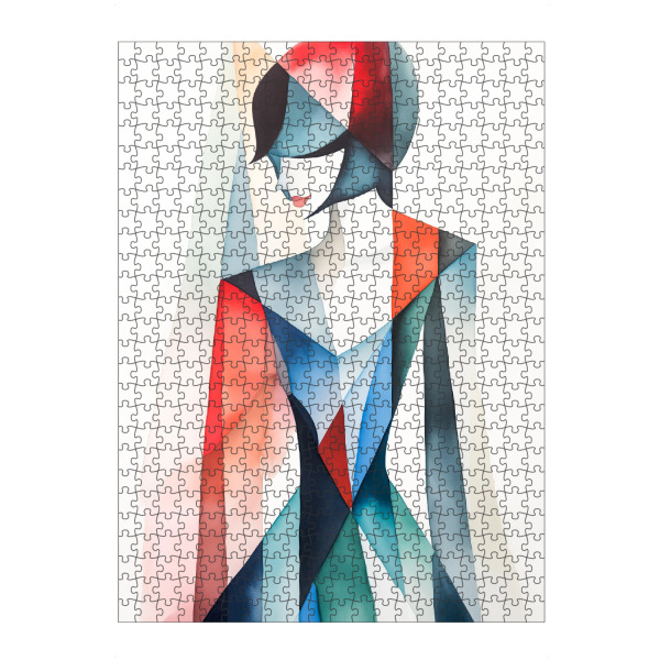 artboxONE Puzzle "Aquarellformen einer Frau" artboxONE - Abstrakt,Menschen,Fashion